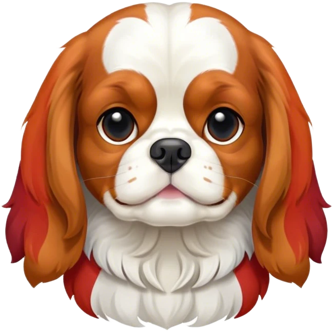 A King Charles cavalier  emoji