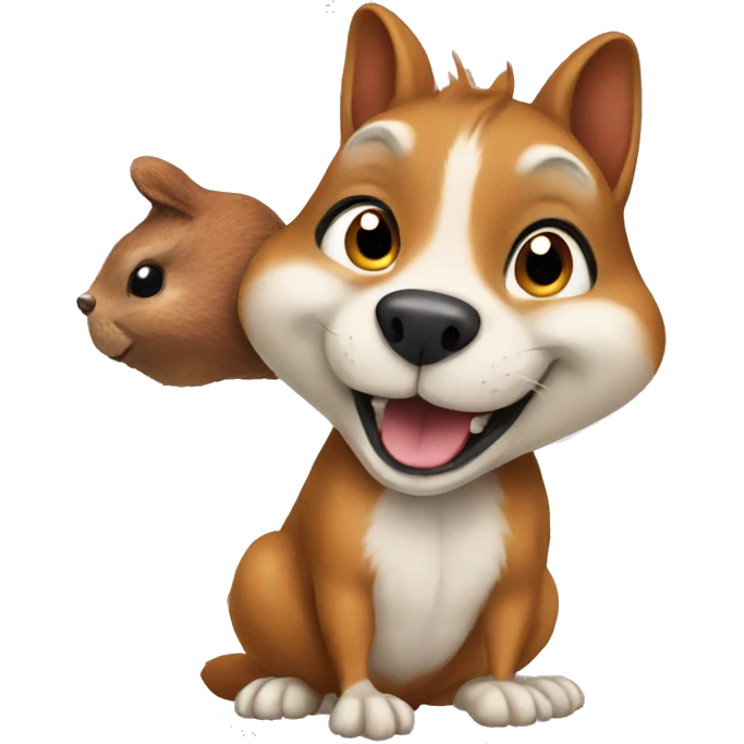squirrel with a dog  emoji
