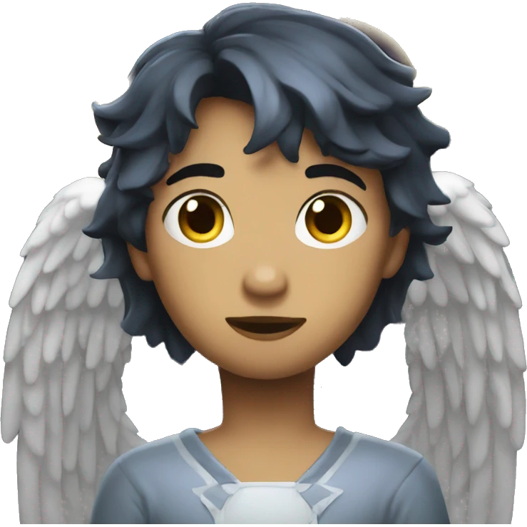 angel of dark lightning night emoji