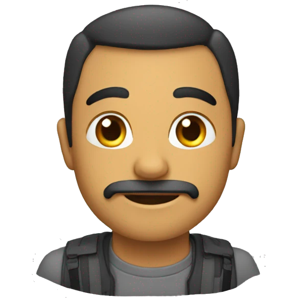 رجل بجسم emoji