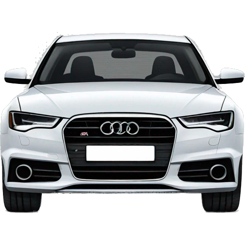 Audi A6 face black emoji