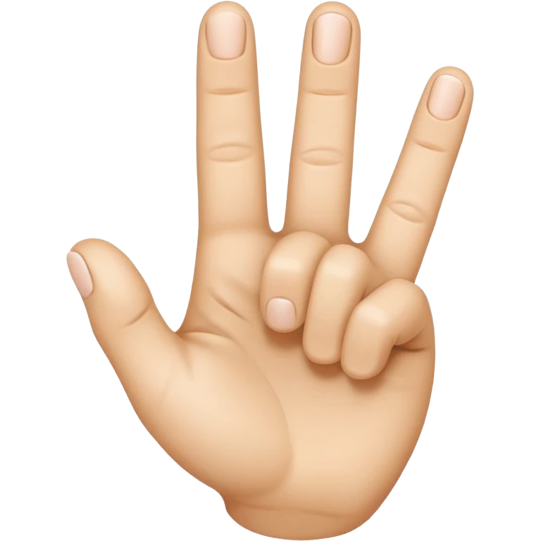 “Emoji-style hand making the letter ‘C’, with the index finger slightly curved. Clean, simple design, smooth shapes, neutral skin tone. White or transparent background, high resolution.” emoji