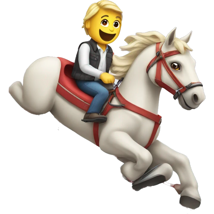 Horse on rollercoaster  emoji