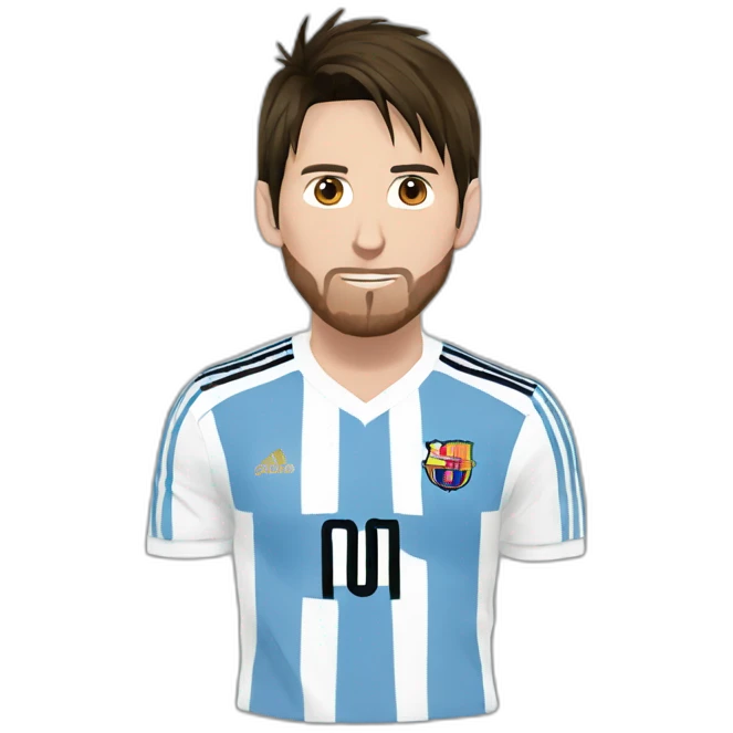Messi en anime emoji