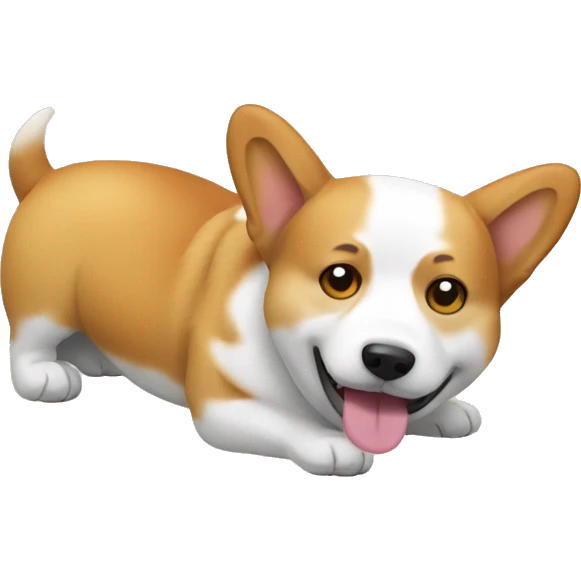 Sick corgi emoji