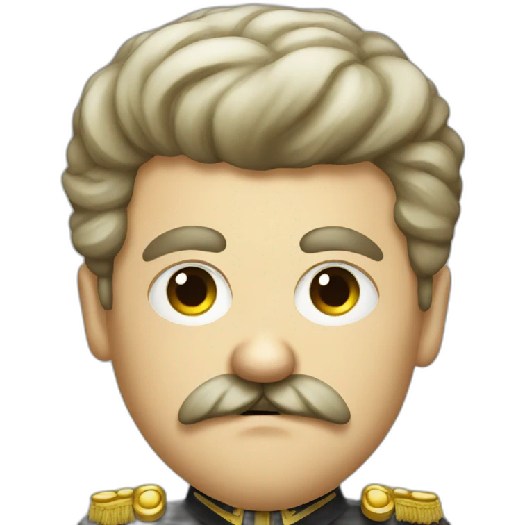 Little angry German dictator with mustache emoji
