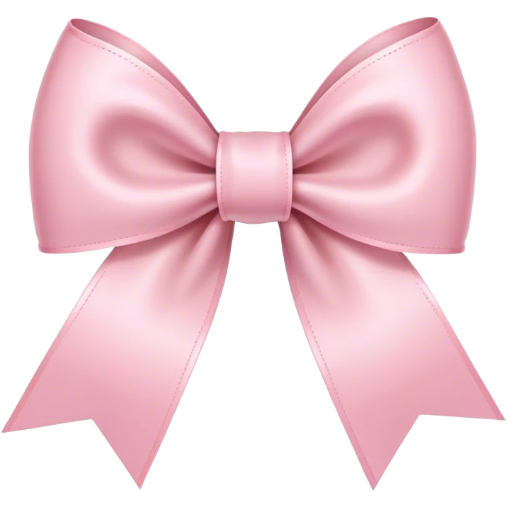light pink ribbon bow emoji