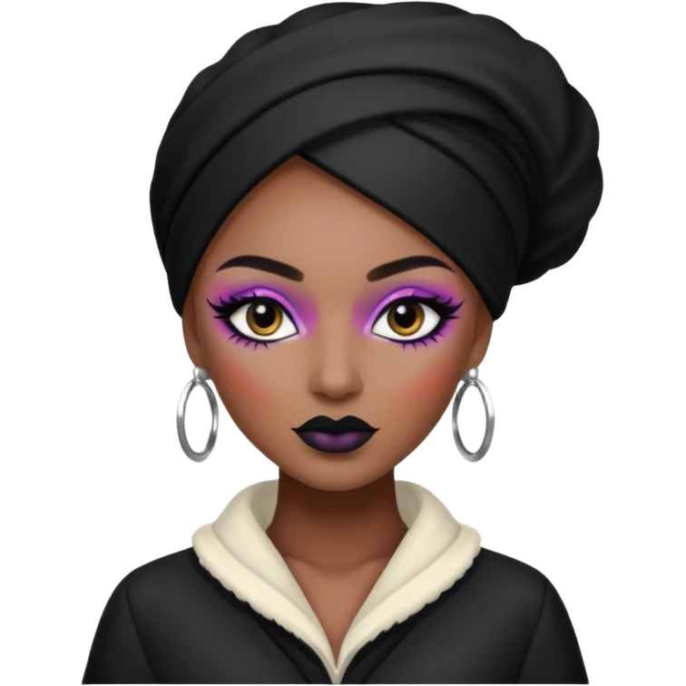 black make up artist emoji
