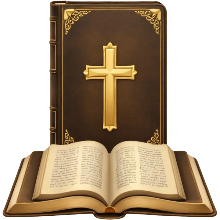 Bible with bookmark ribbon emoji