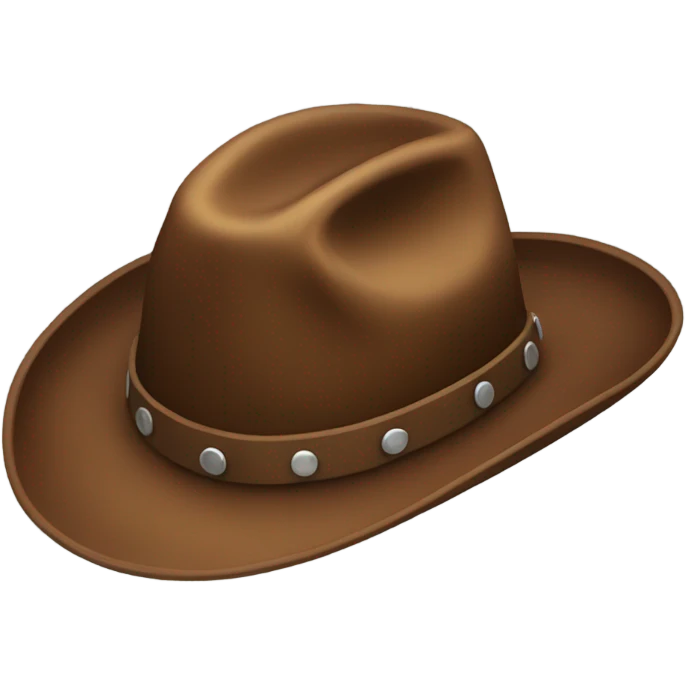 Little brown cowboy hat emoji