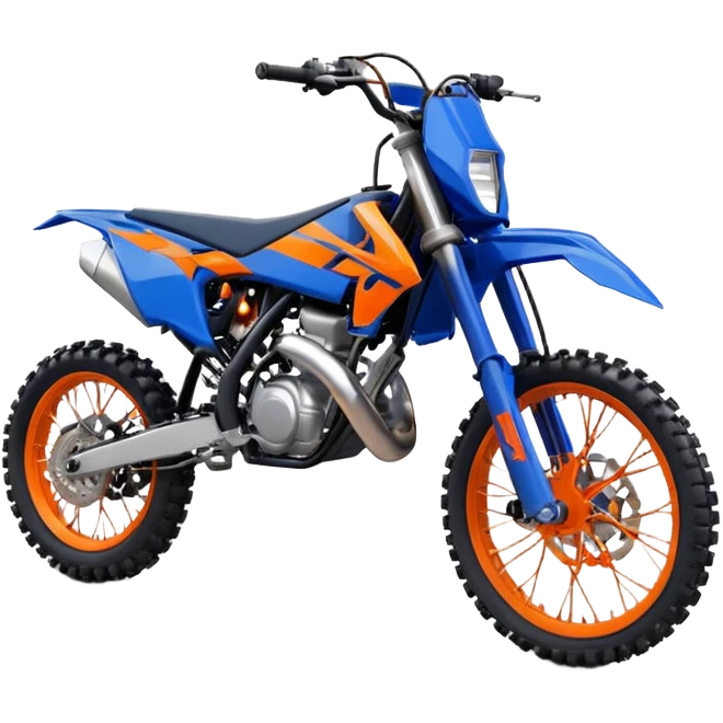 Blue dirt bike 85cc ktm emoji