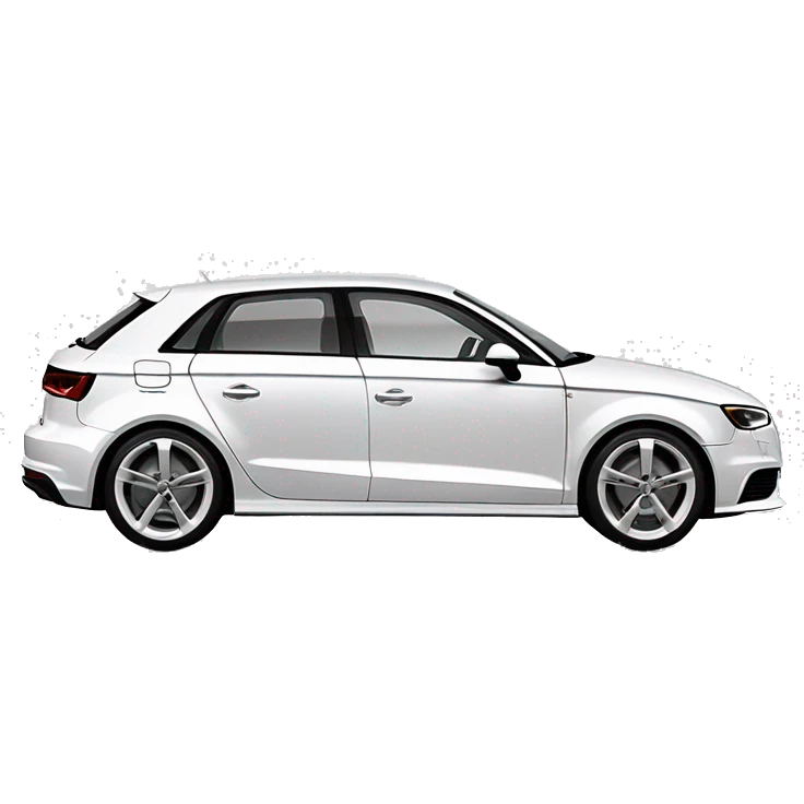 Audi A3 2024 in white emoji