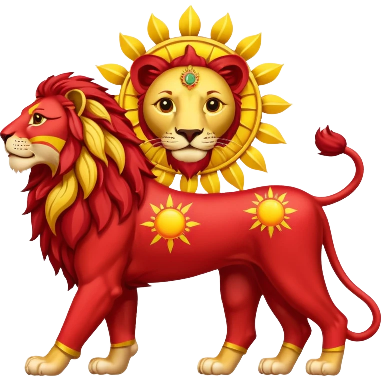 پرچم شیر و خورشید ایران emoji