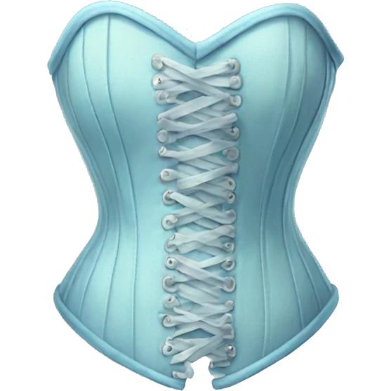 Pastel blue corset  emoji