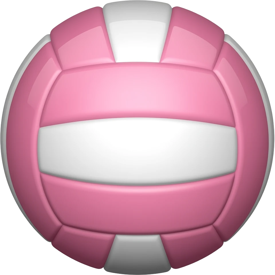 Pembe voleybol topu emoji