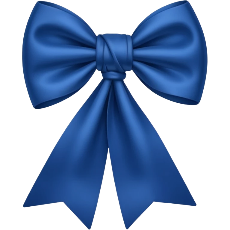 Laço azul escuro emoji