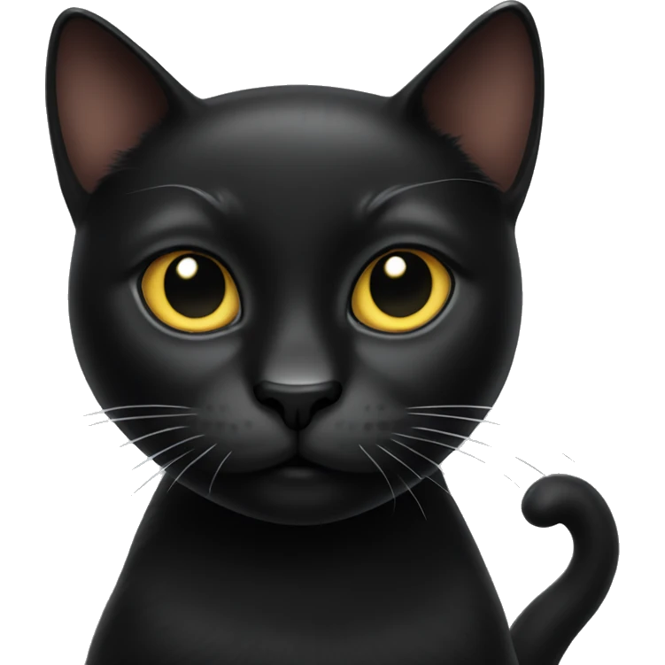 Cool black cat emoji