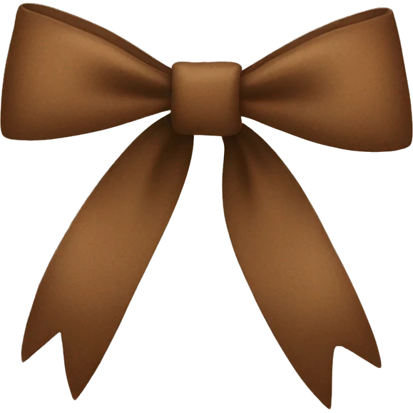 Brown bow emoji