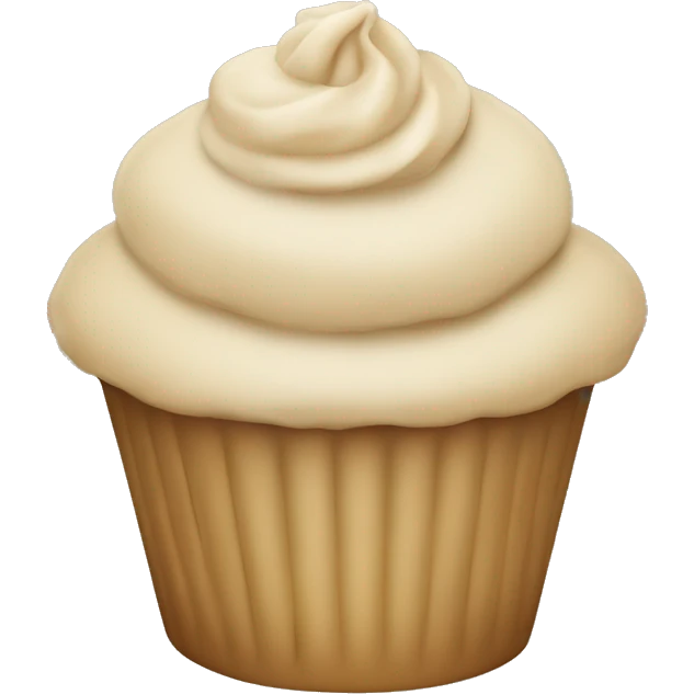 beige cupcake emoji