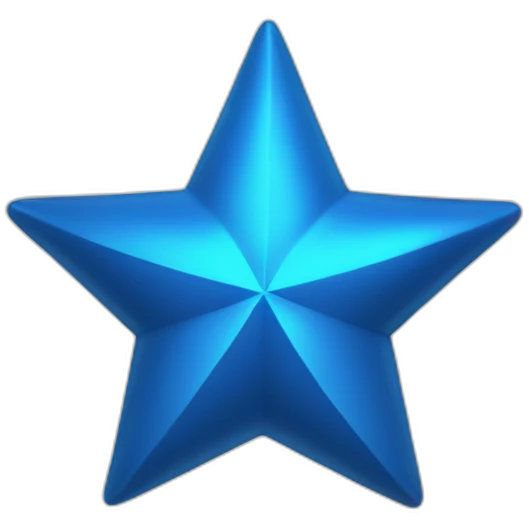 Two blue stars on a crown emoji