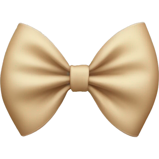 Beige bow emoji