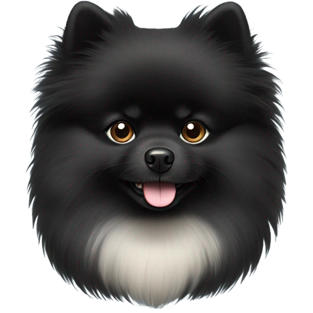 Black Pomeranian emoji