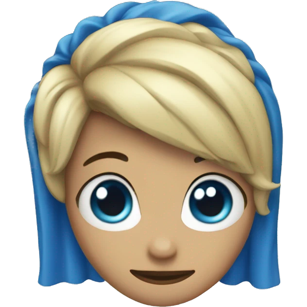 Corazon azul con curita  emoji
