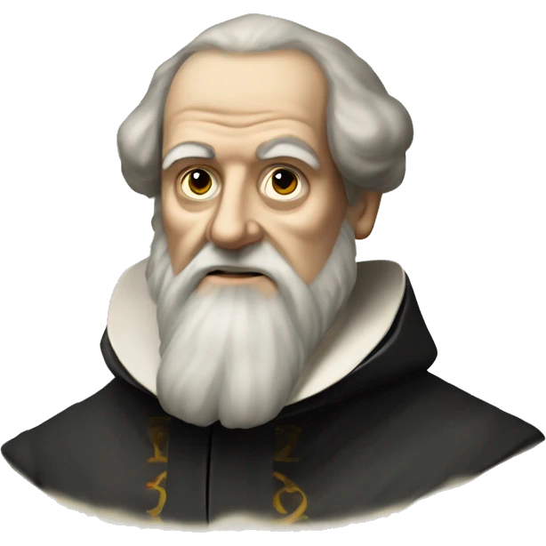 galileo galilei portrait without glasses emoji