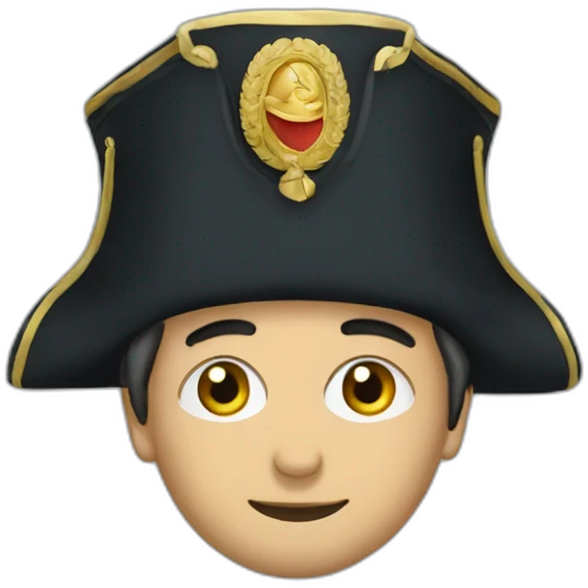 Zemmour with napoleon hat emoji