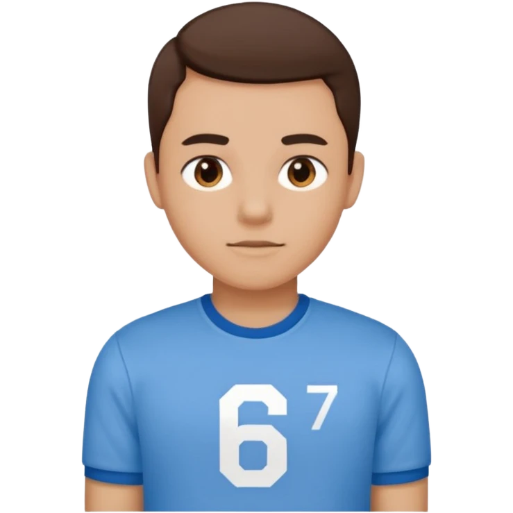 Person say 67 on  emoji