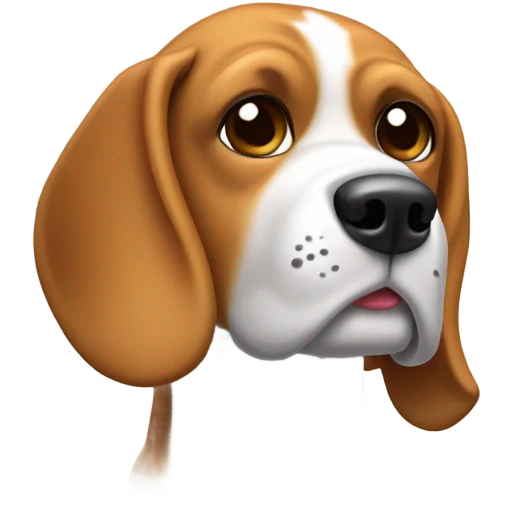 Perro beagle panzón  emoji