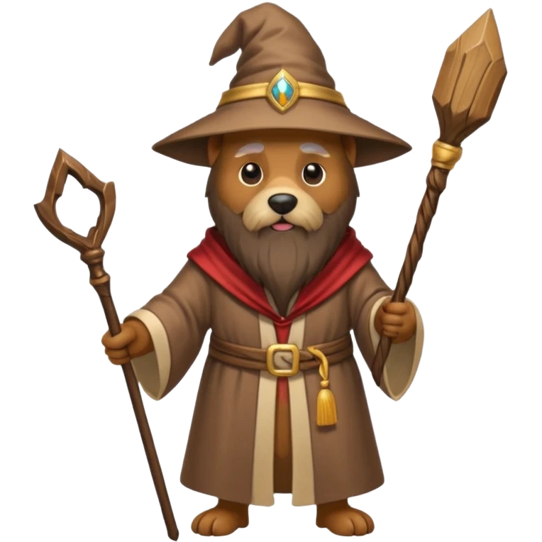 Dog wizard emoji