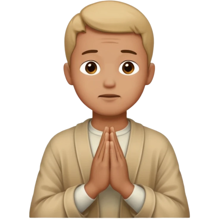 a man praying emoji