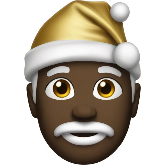 Black and gold Christmas  emoji