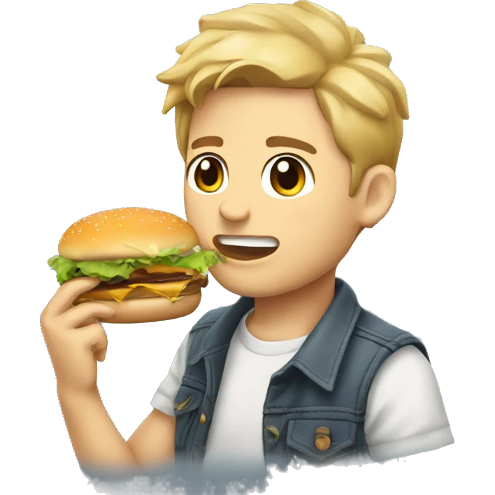 levi ackermann eating a burger emoji