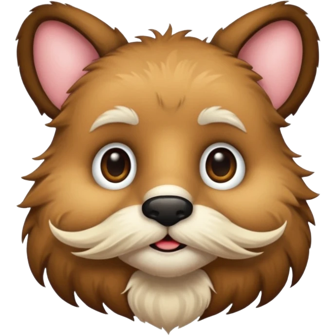 mustached animal emoji