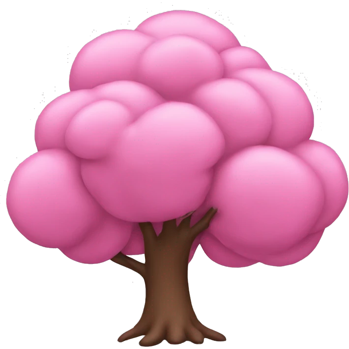 Pink tree  emoji