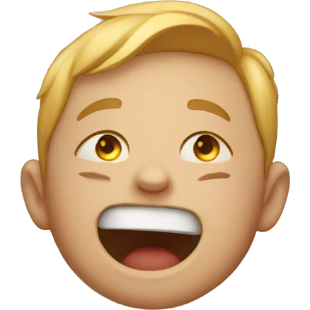 Boy crying while laughing  emoji