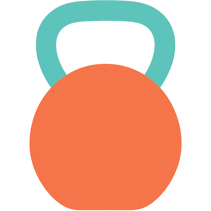 Convert this outline icon of a gym dodger to a color icon, keep the gym dodger theme, maintain a simple and clear design, use vibrant but not yellow colors. emoji