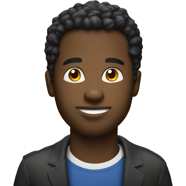 face black man emoji with usa background emoji