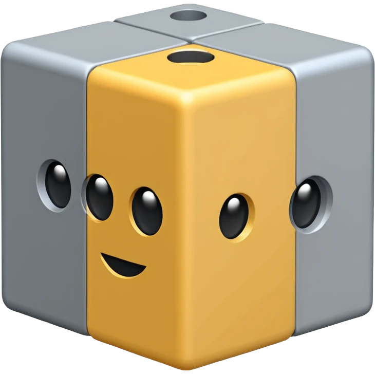 pixelated block with code brackets {} on it emoji