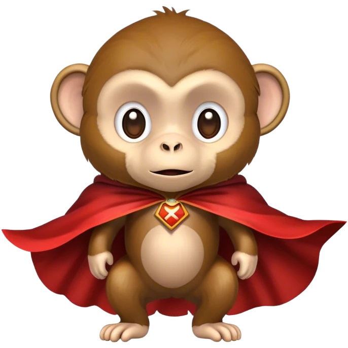 Monkey wearing a cape  emoji
