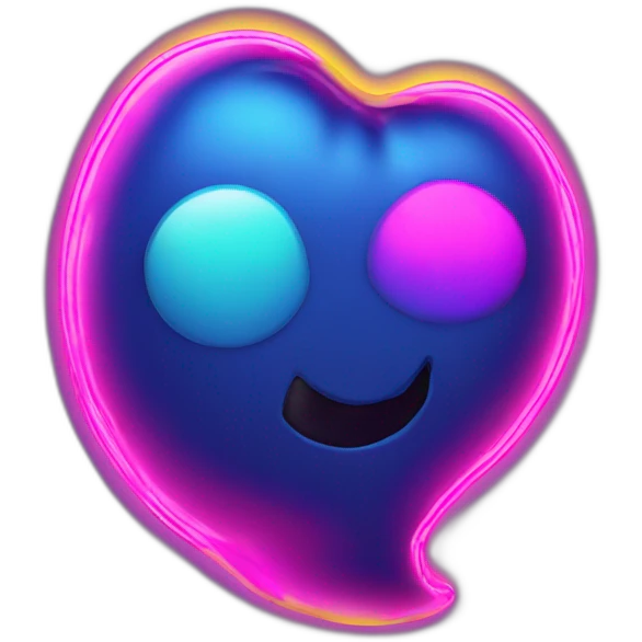 Juicy booty neon sign style emoji