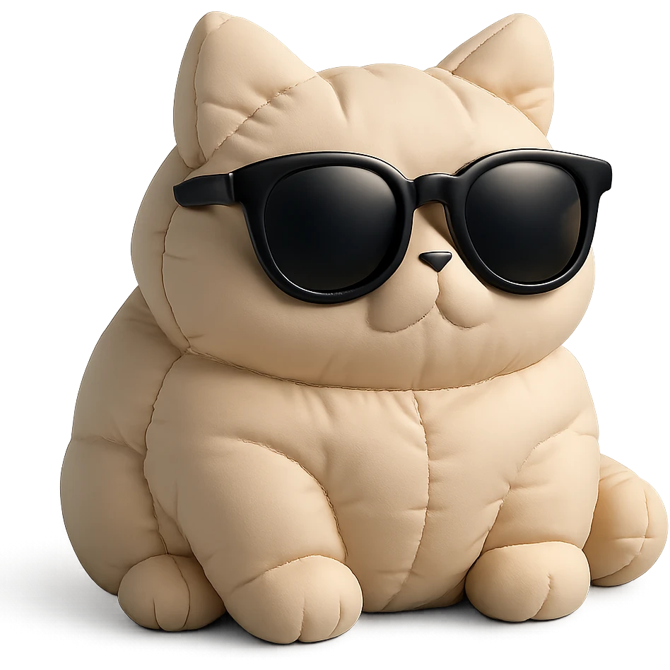 Cat wearing sunglasses emoji