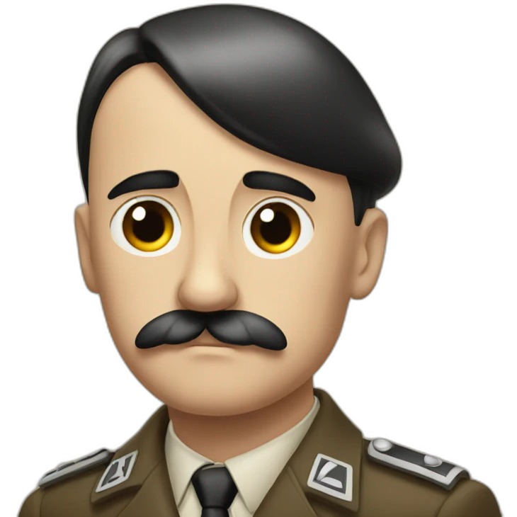 hitler gazing himself emoji