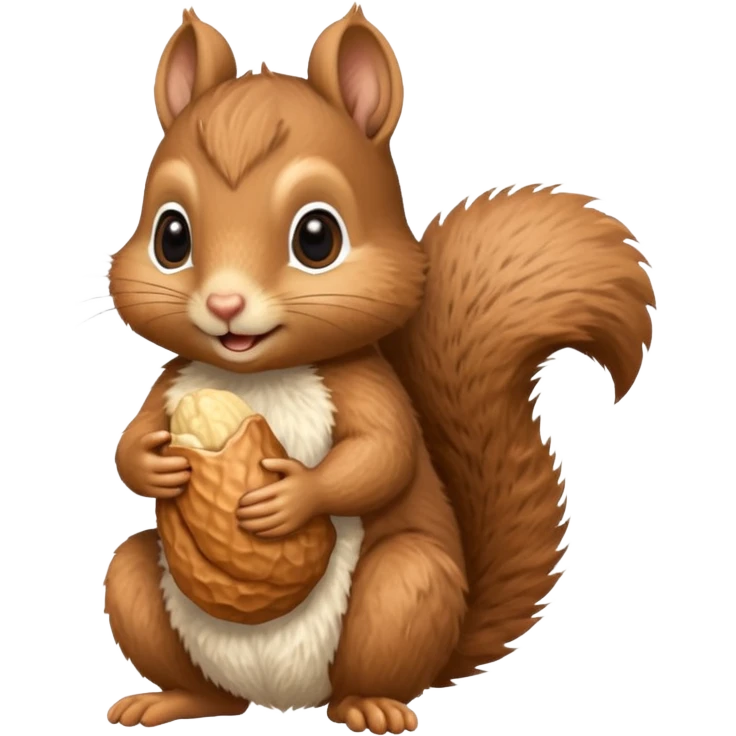 baby squirrel hold a peanut emoji