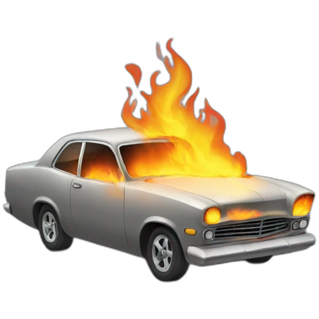 car burning emoji