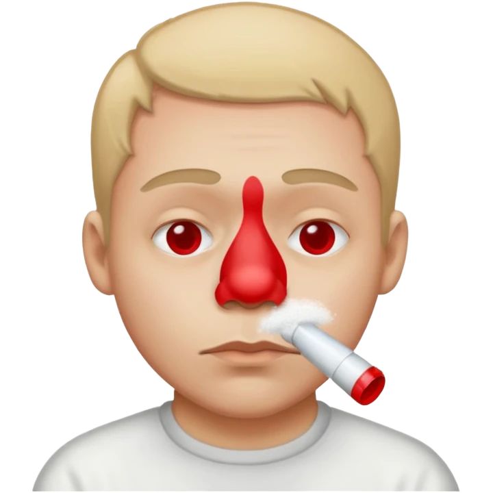 Guy snorting cocaine emoji emoji