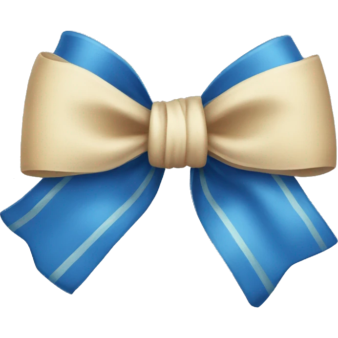 Blue bow emoji