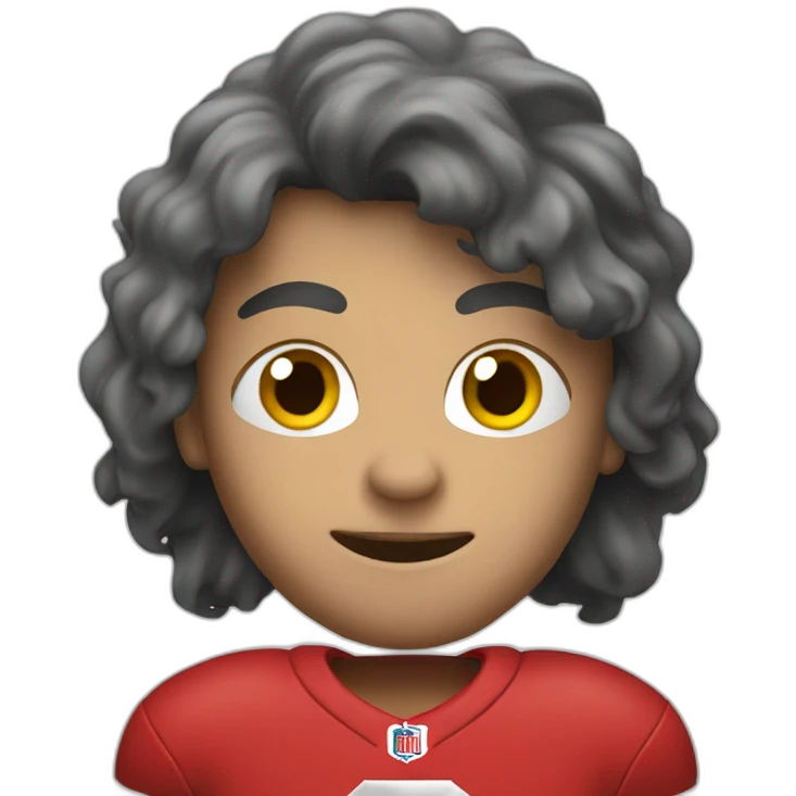 A football fan emoji